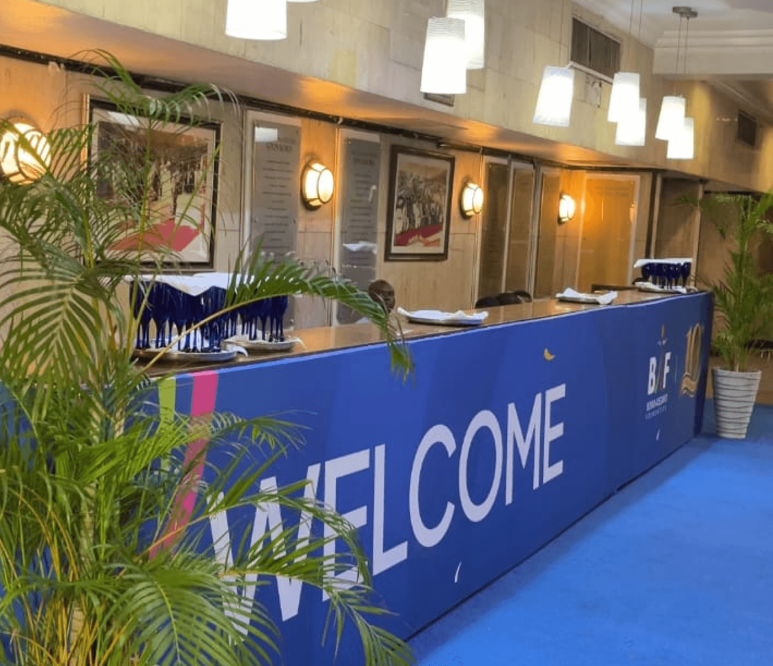 Welcome desk at the Education Futures Conference