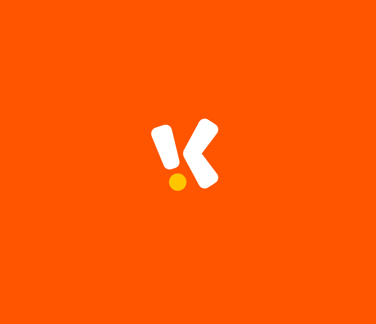 Karanta Kids logo on an orange background