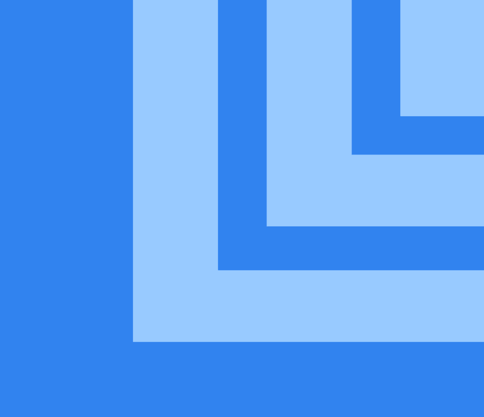 Larue Projects blue geometric brand graphic